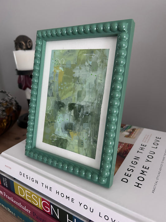 Framed 5x7” abstract acrylic on paper