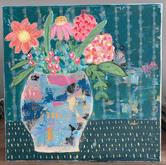 “The Teal Room In Bloom”